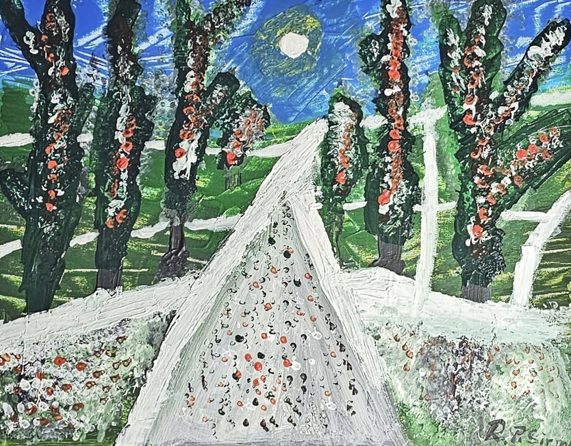 Country Roads, Acrylic, artist: R. P. Siepak, artist username: siepak, produced: June 2024, as: Available for Acquiry, size: 50x40 cm