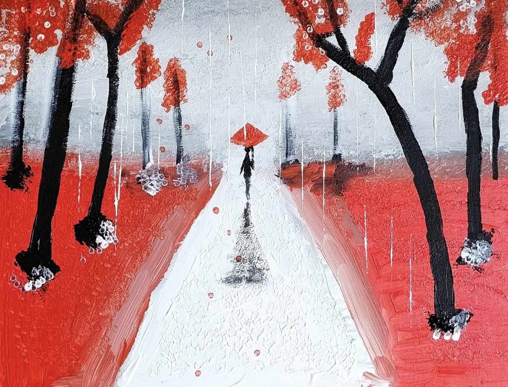 It's Raining Man, Acrylic, artist: R. P. Siepak, artist username: siepak, produced: June 2024, acquired by: Alicja, location: Poland, as: Transaction, size: 50x40 cm, inspired by: Jay Lee