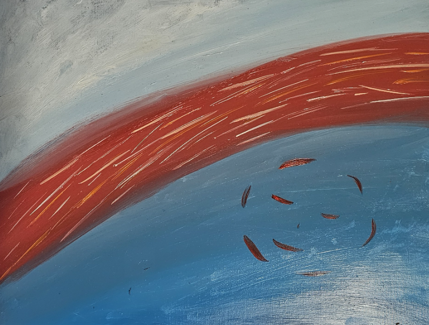 Buddha Smile, Oil, artist: R. P. Siepak, artist username: siepak, produced: December 2017, acquired by: Anna, location: Poland, as: Gift, size: 50x40 cm