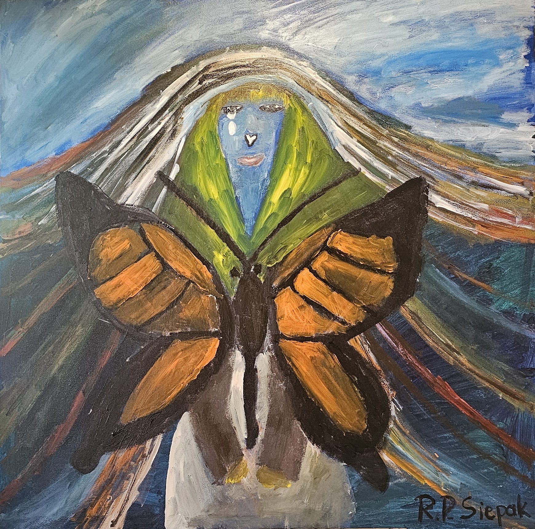 Climate Change, Acrylic, artist: R. P. Siepak, artist username: siepak, produced: October 2025, as: Available for Acquiry, size: 100x100 cm